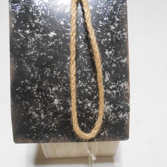 NEW HOBBY LOBBY DECORATIVE HANGING BIRD HOUSE METAL ROOF w/ 2 OPENINGS SPRING 🦅 - Picture 5 of 13